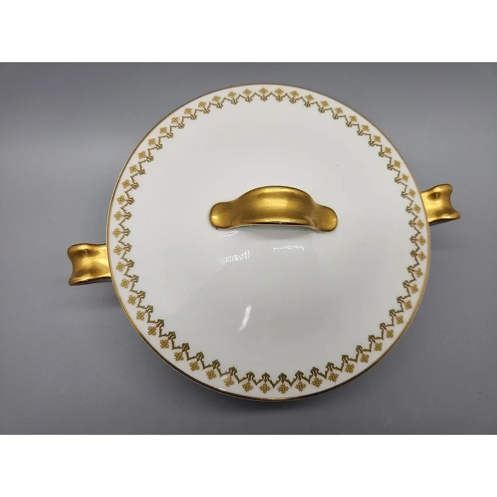 Haviland & Co. LIMOGES Round Covered Vegetable Serving Bowl France Schleiger